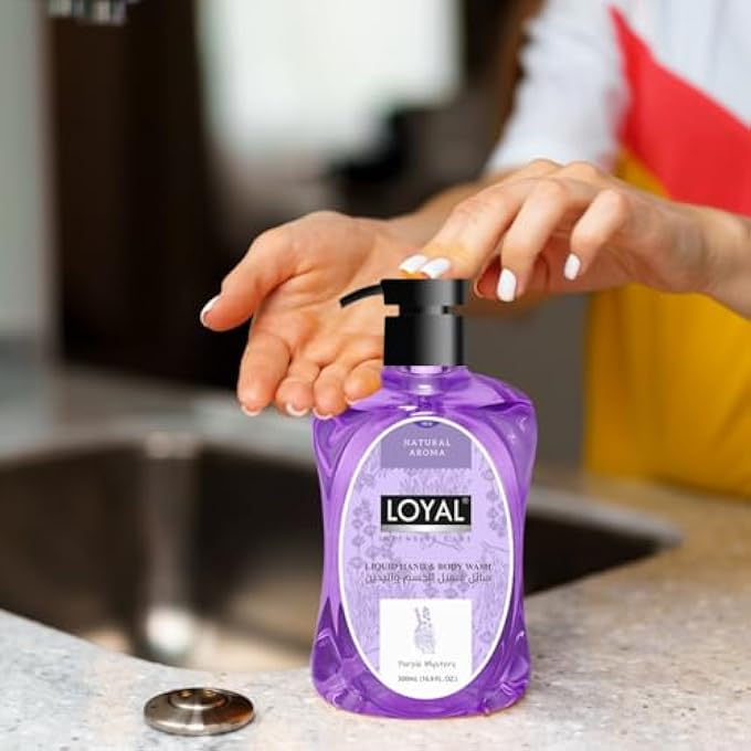 LOYAL LIQUID HAND WASH - EMBRACE THE SOFTNESS - PURPLE MYSTERY SCENT - NATURAL AROMA - 500 ML - Image 4
